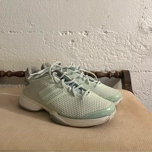 Adidas 6.5 Barricade Boost x Stella McCartney Aero Womens Light Green Shoes